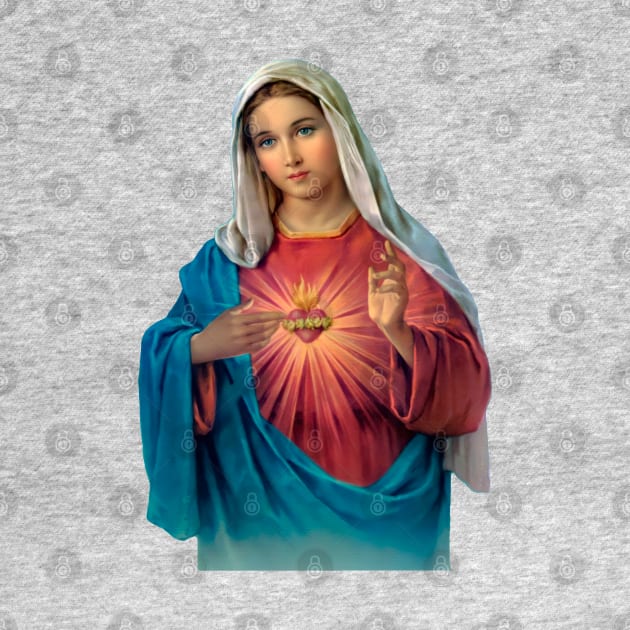 Immaculate Heart of Mary (transparent background design) by Brasilia Catholic